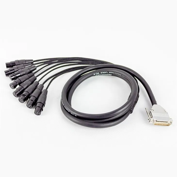 DB25 থেকে XLR ফিমেল ক্যাবল